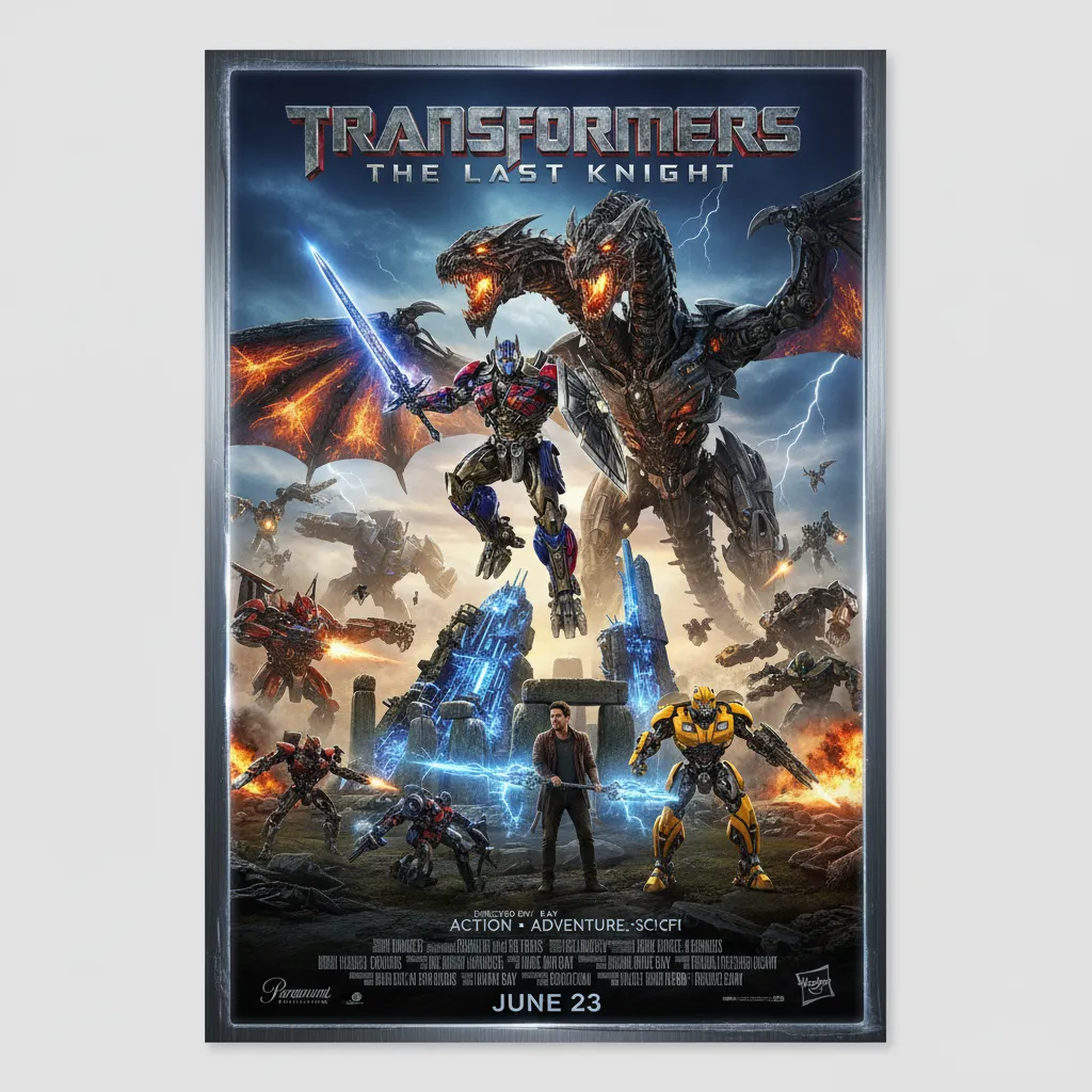 Transformers: The Last Knight poster