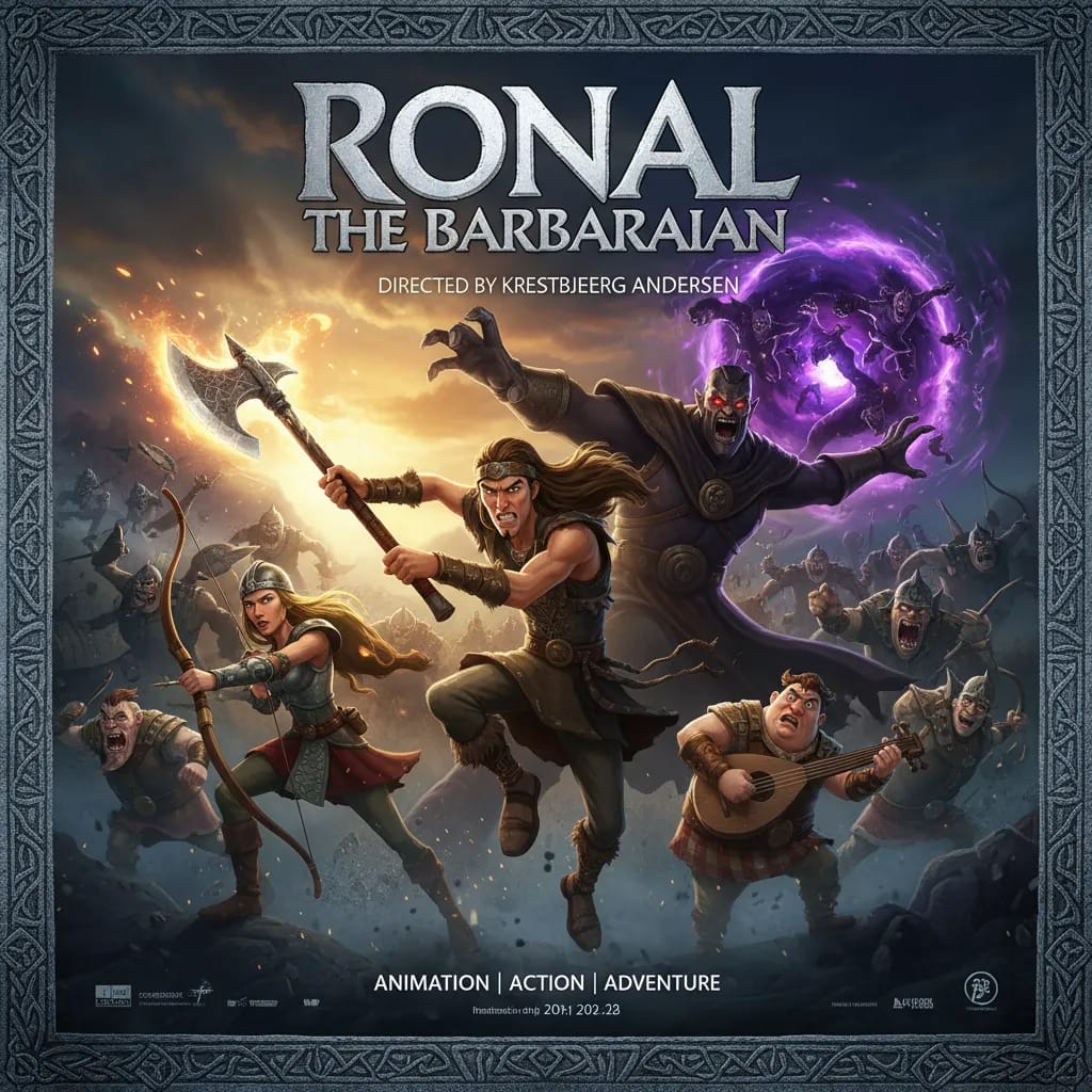 Ronal the Barbarian poster
