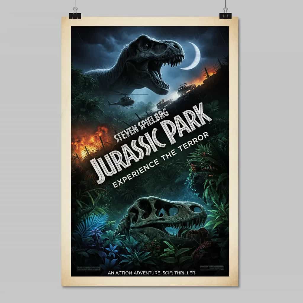Poster for Jurassic Park