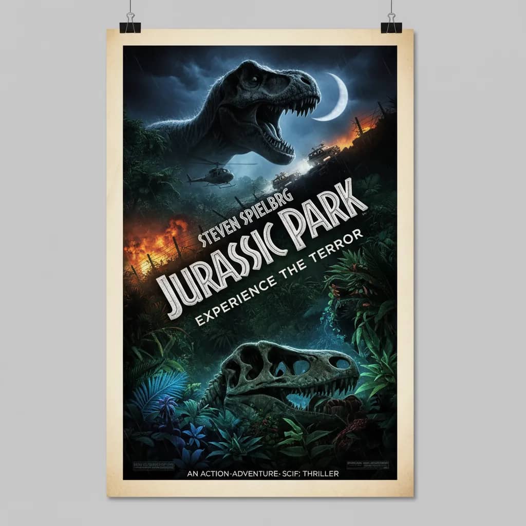 Poster for Jurassic Park
