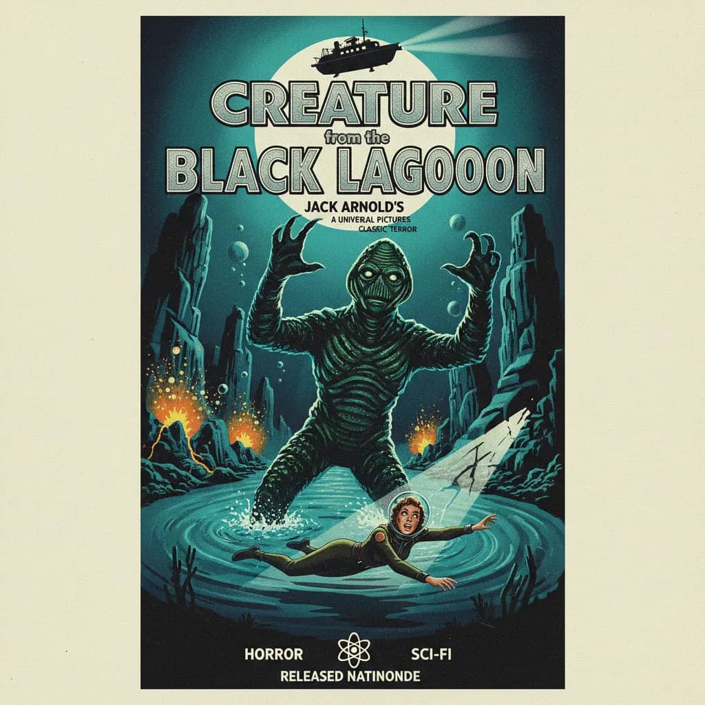 Poster for Creature from the Black Lagoon