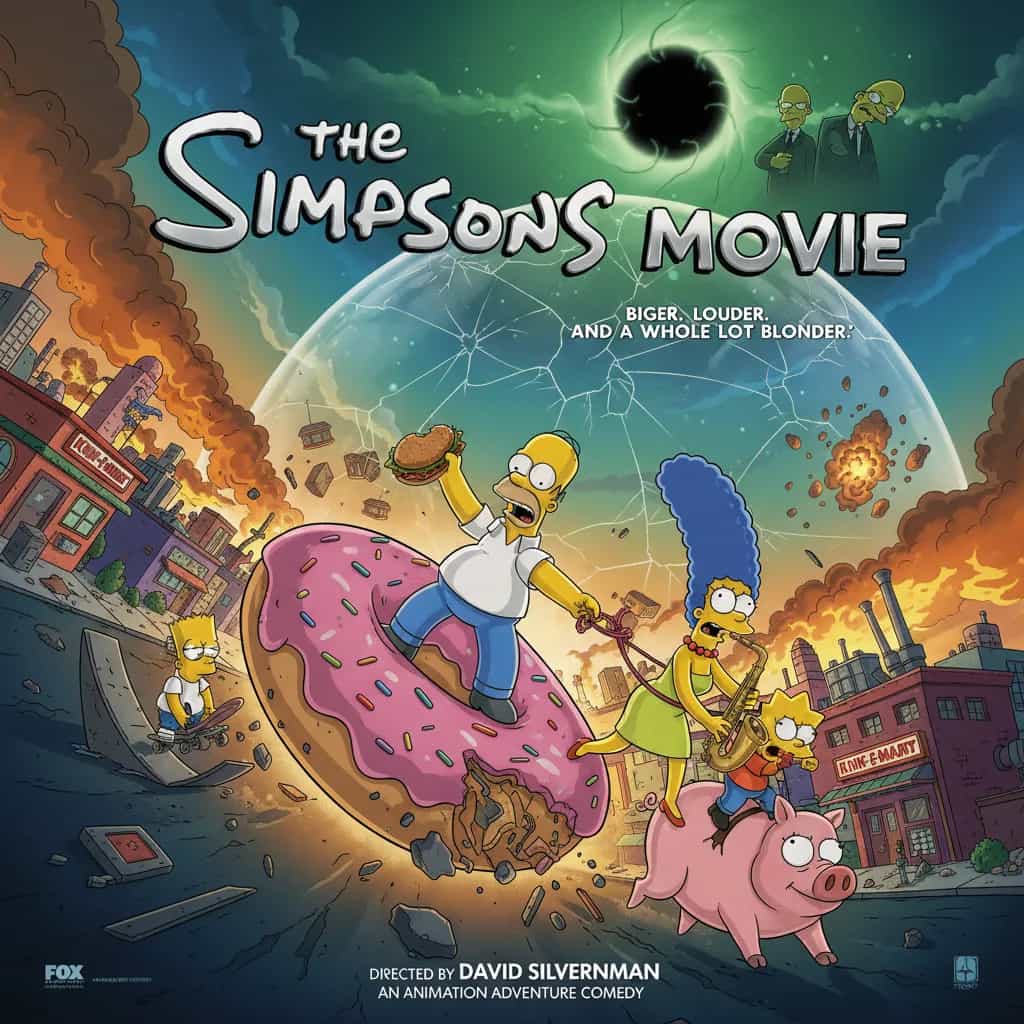 Poster for The Simpsons Movie