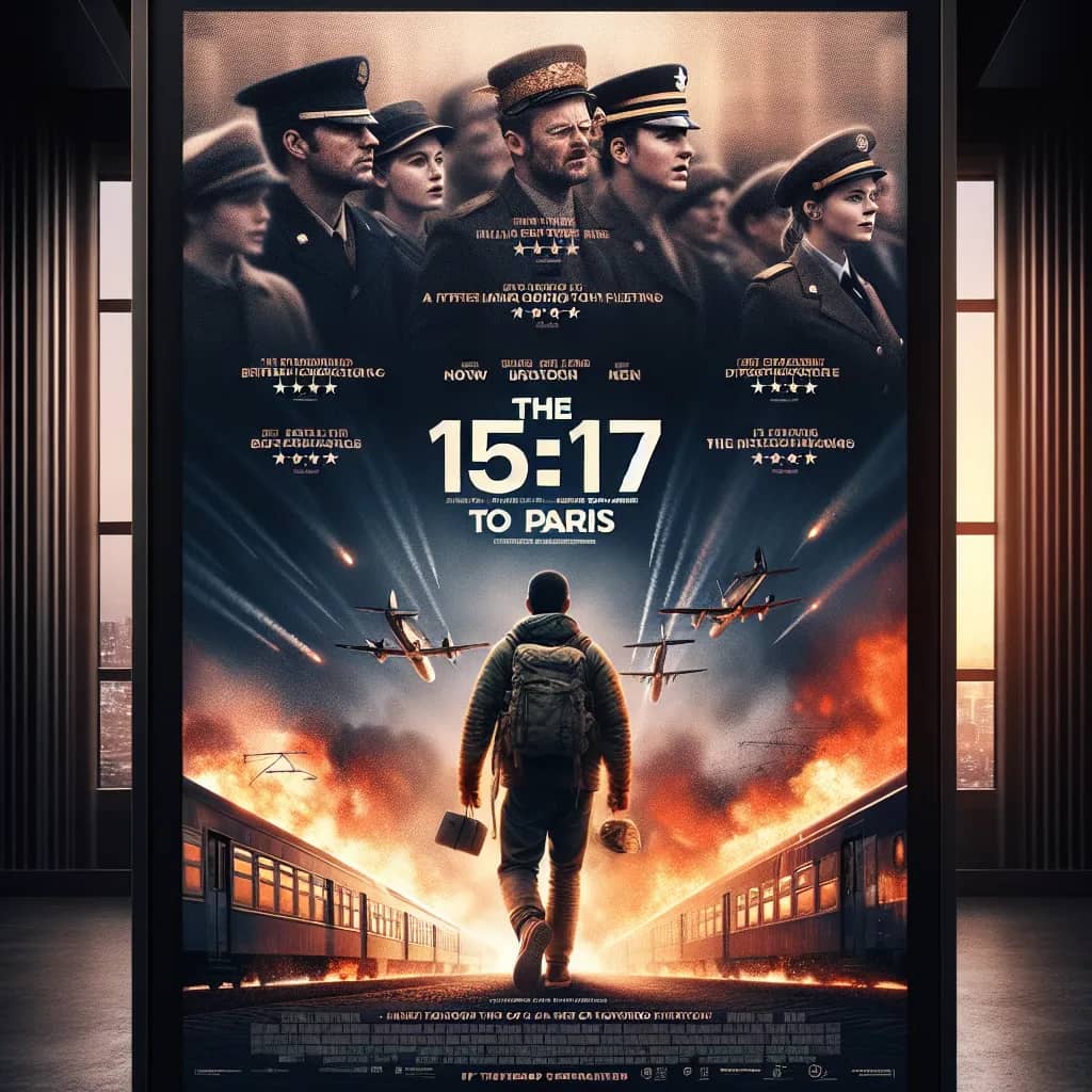 Poster for The 15:17 to Paris