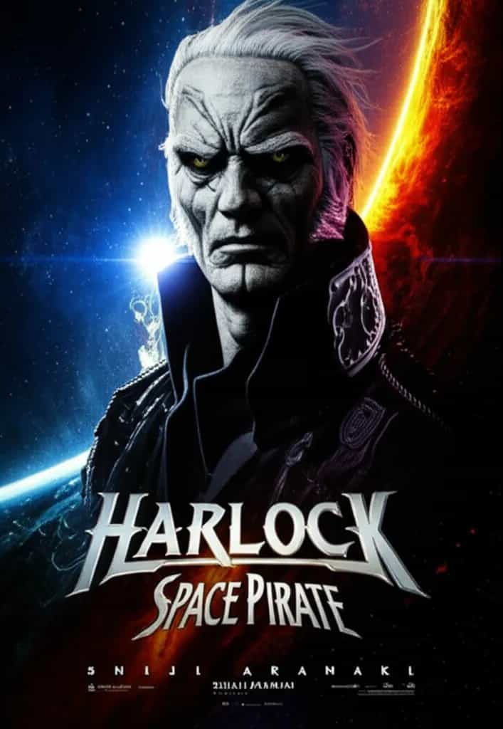 Poster for Harlock: Space Pirate