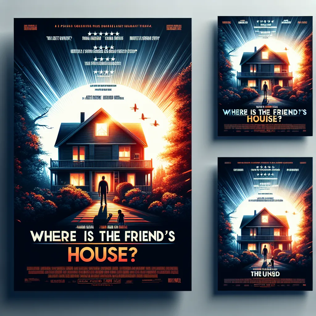 Where Is the Friend's House? poster