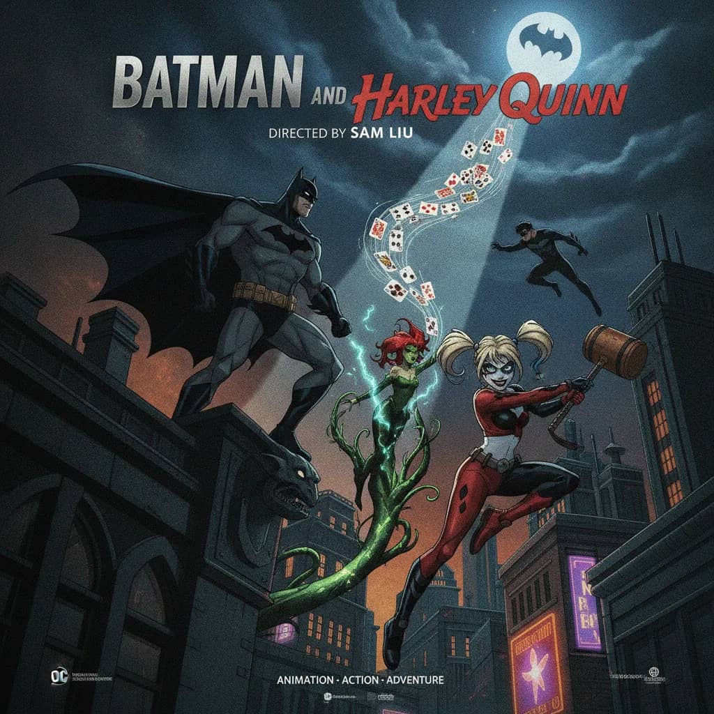 Poster for Batman and Harley Quinn