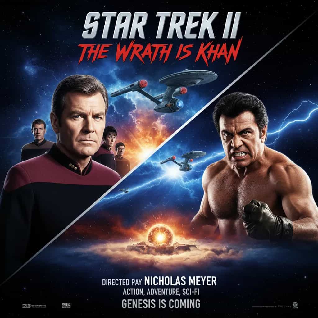 Poster for Star Trek II: The Wrath of Khan