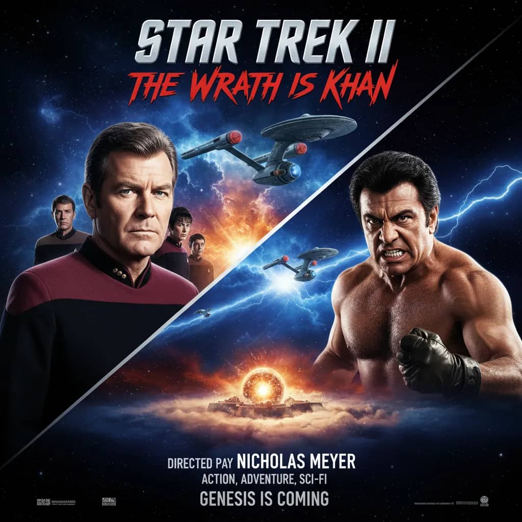 Poster for Star Trek II: The Wrath of Khan