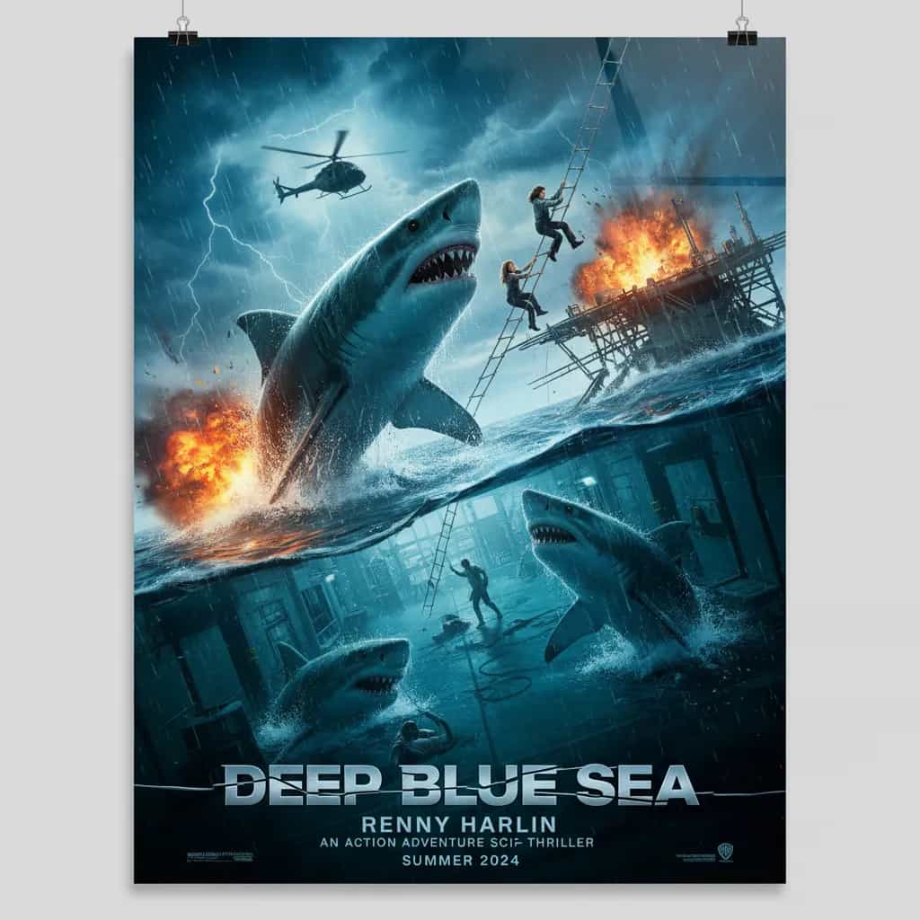 Poster for Deep Blue Sea