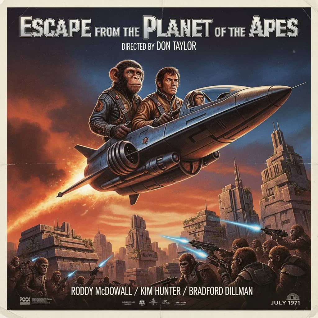 Poster for Escape from the Planet of the Apes