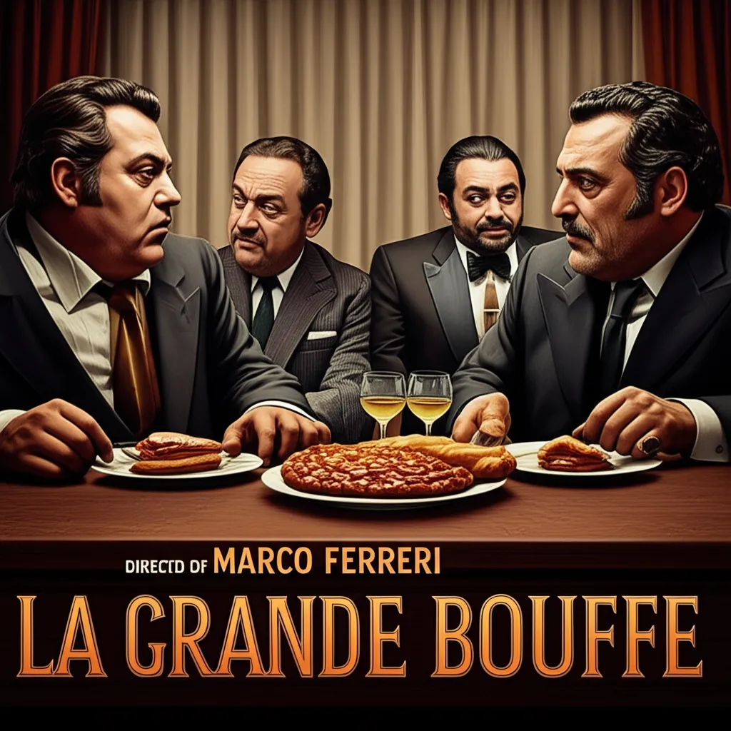 Poster for La Grande Bouffe